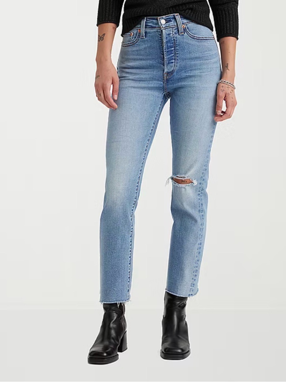 Levi's Premium Wedgie Straight High Rise Jeans